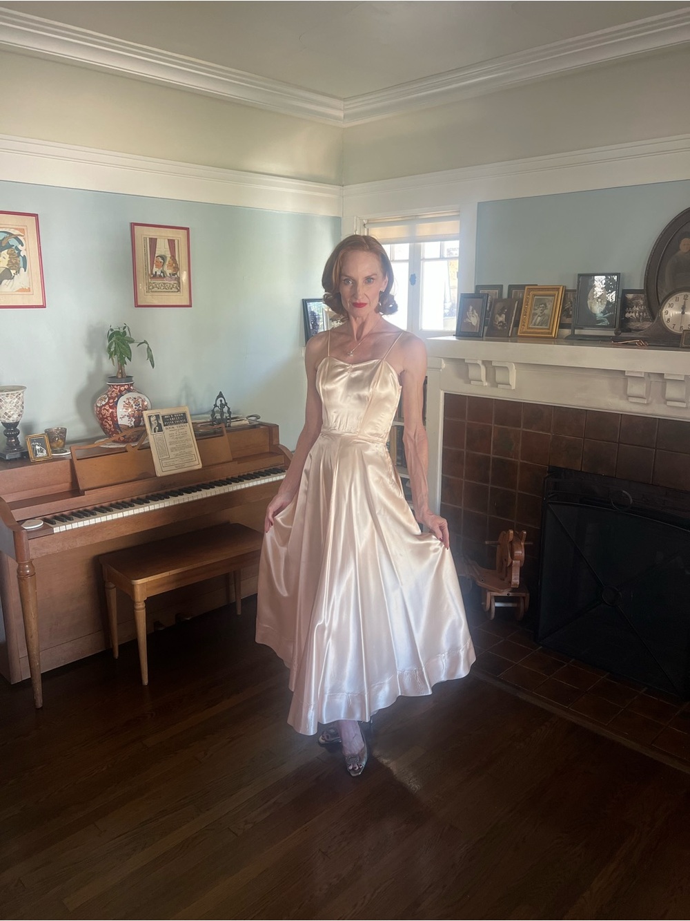 Fred Perlberg Dance Originals Vintage 1940s Dress